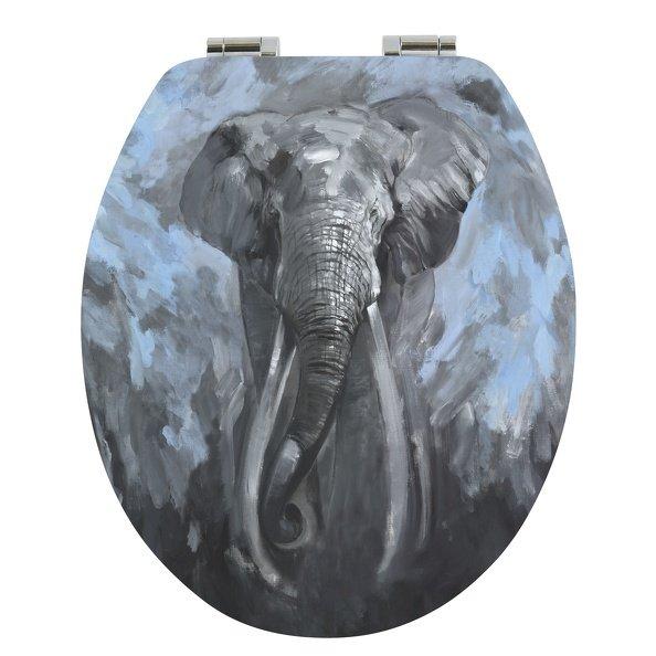 spirella Toilettensitz MDF ELEPHANT – Edelstahlscharniere