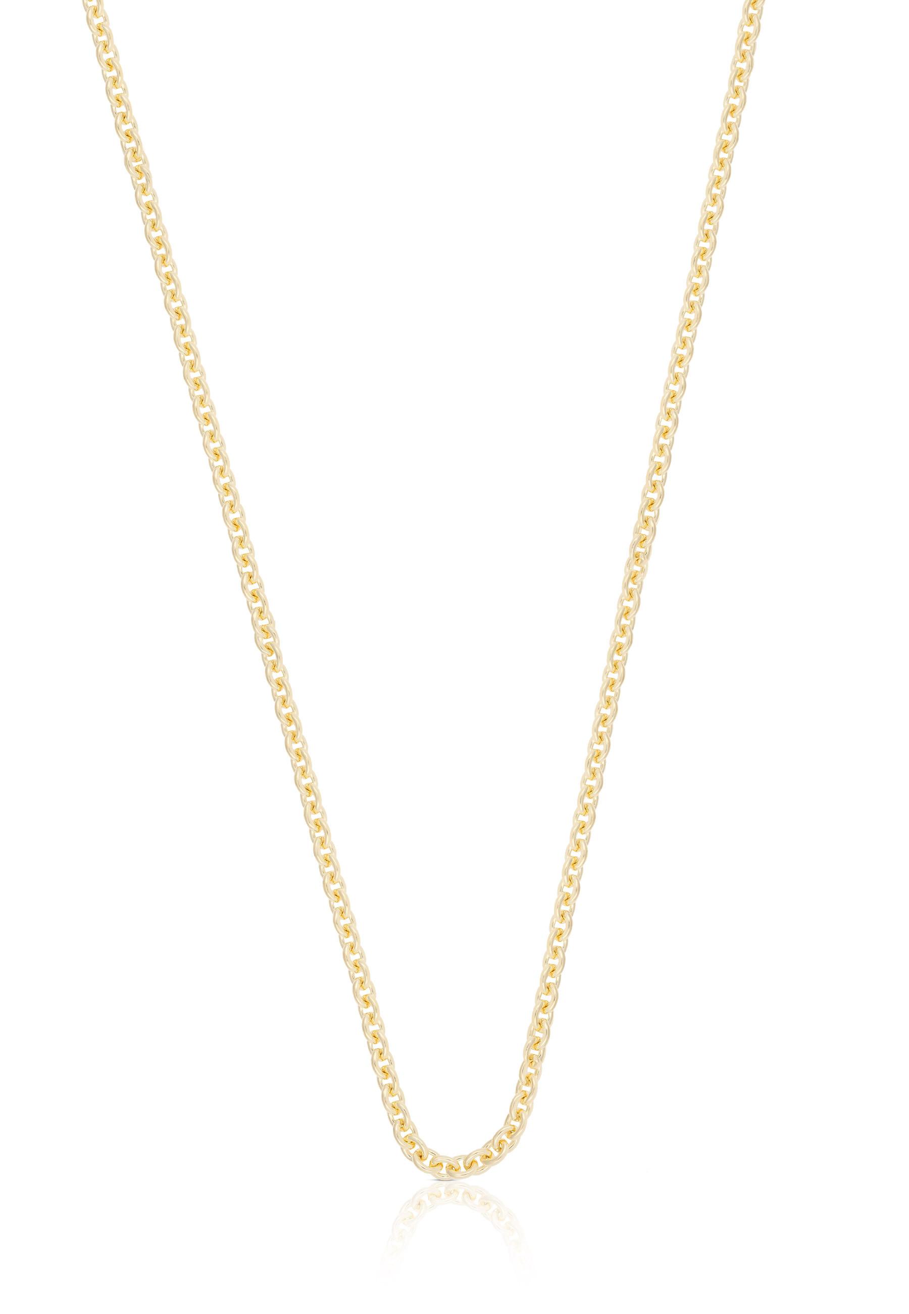 MUAU Schmuck Collier Rundanker Gelbgold 750, 2.3mm, 50cm