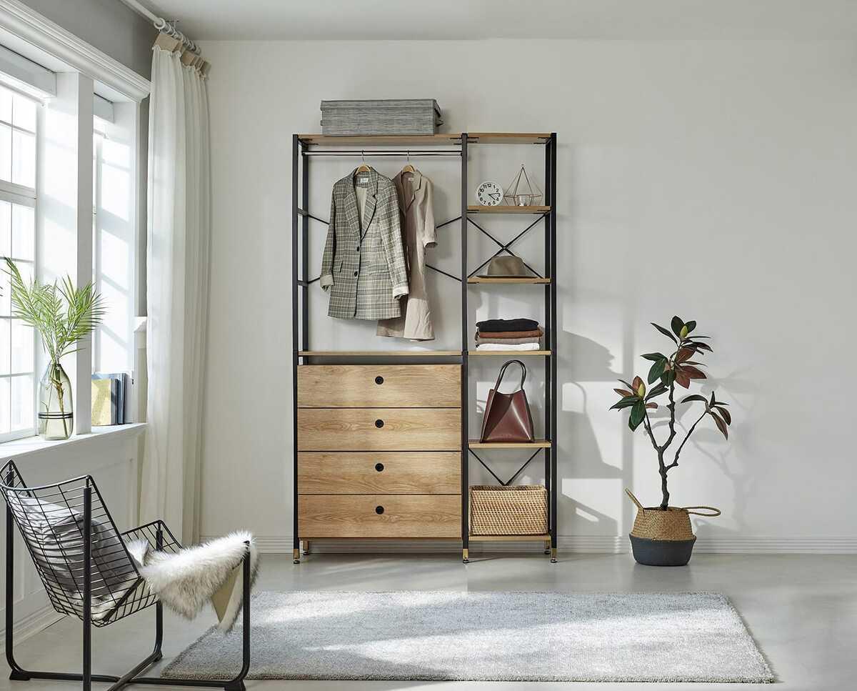 mutoni Regal-Set Fiero mit 4 Schubladen natur (6-tlg)