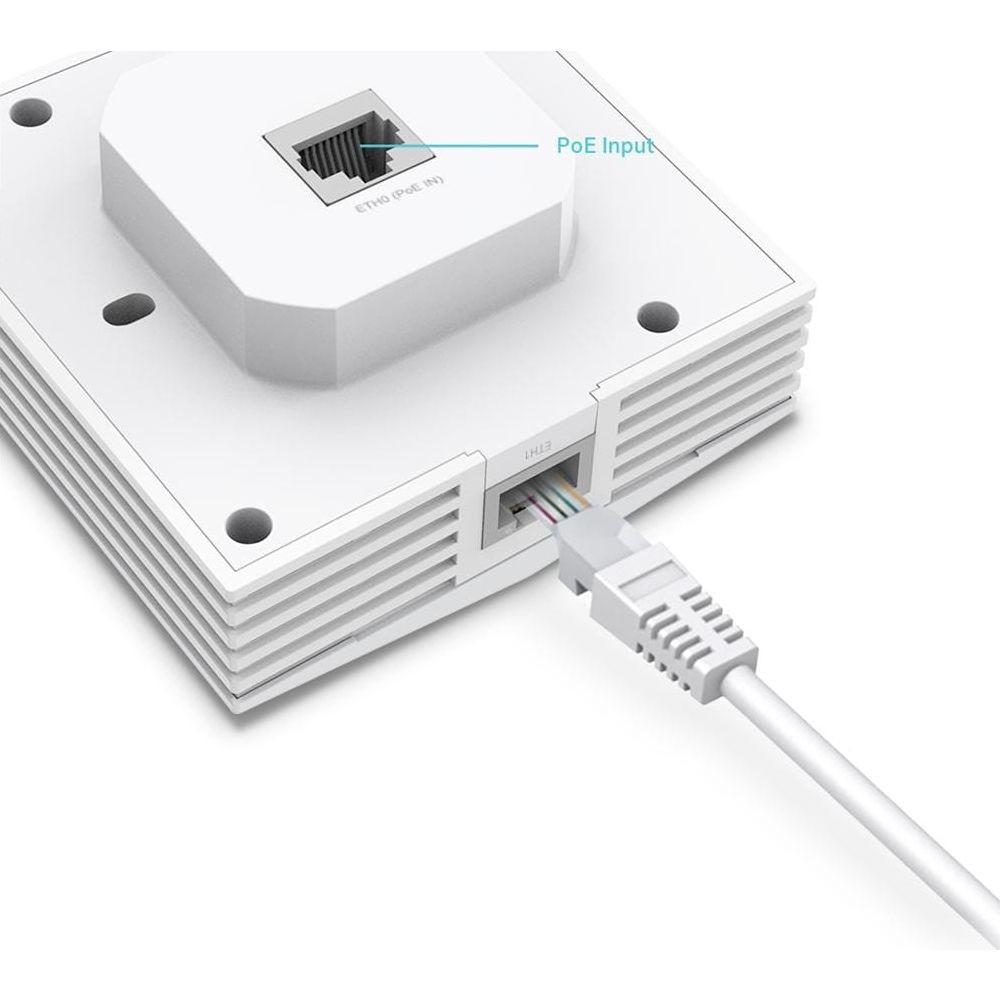 TP-Link AX3000 Wall Plate WiFi 6 Access Point, 3000 Mbit/s, 2402 Mbit/s, 10,100,1000 Mbit/s, 2.4/5 G