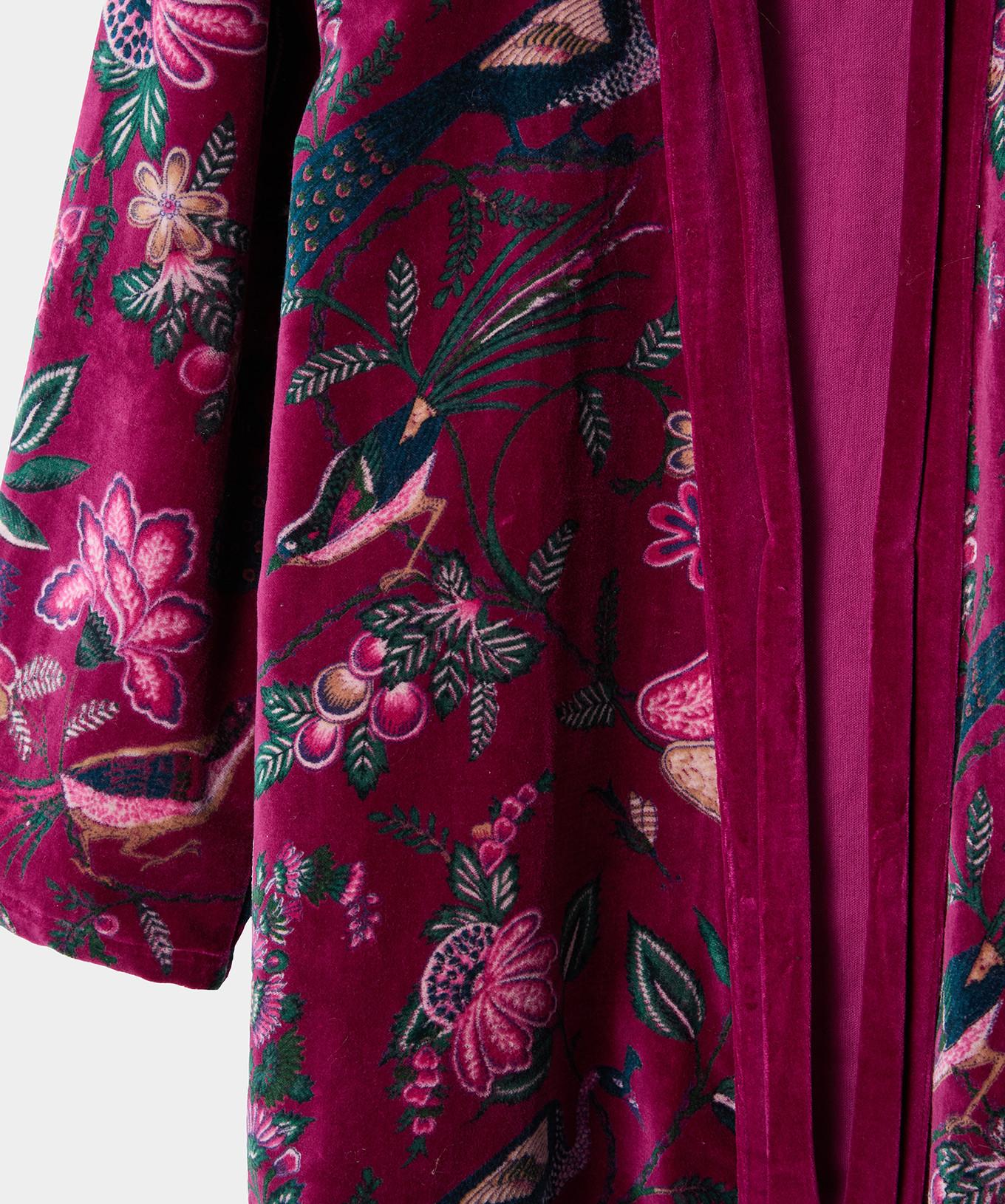 Joe Browns Samt-Kimono mit herbstlichem Muster