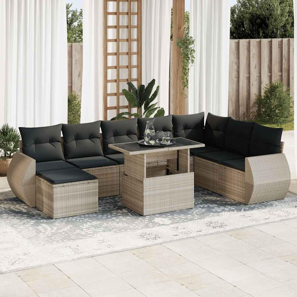 VidaXL Garten sofagarnitur poly-rattan