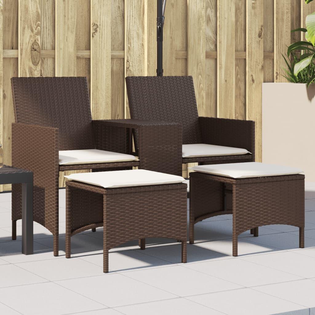 VidaXL Gartensofa poly-rattan
