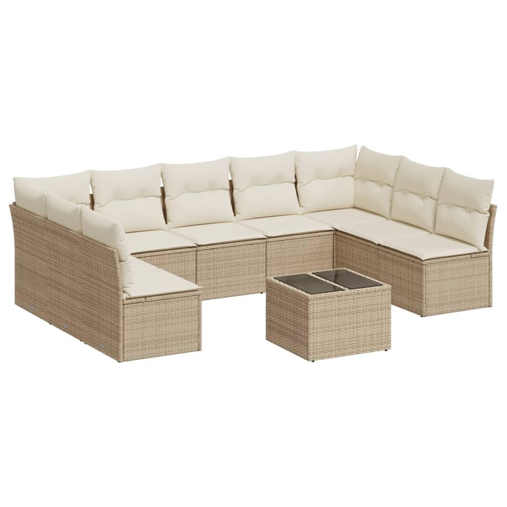 VidaXL Garten sofagarnitur poly-rattan