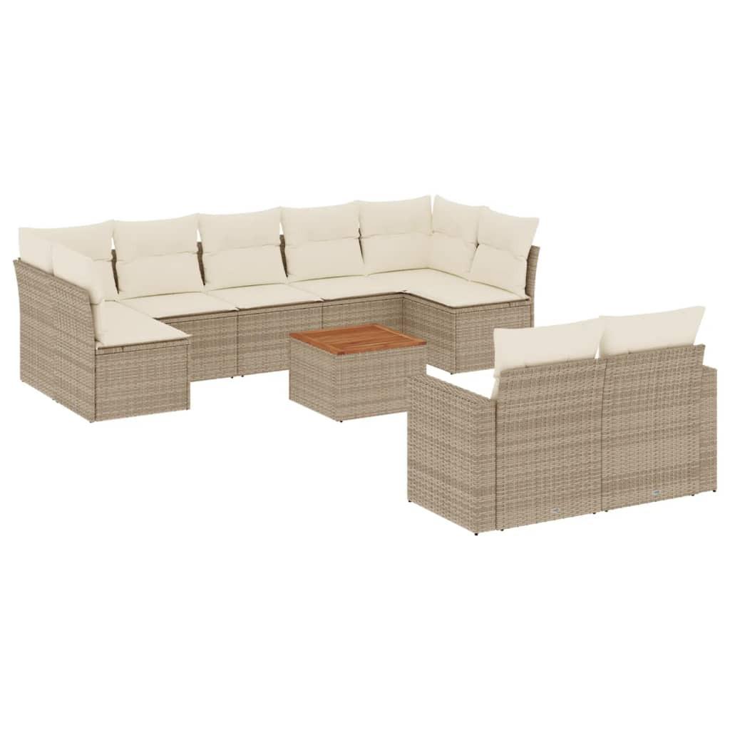 VidaXL Garten sofagarnitur poly-rattan