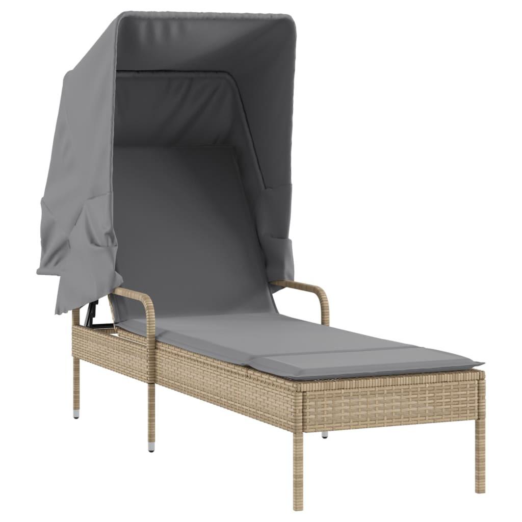VidaXL Sonnenliege poly-rattan