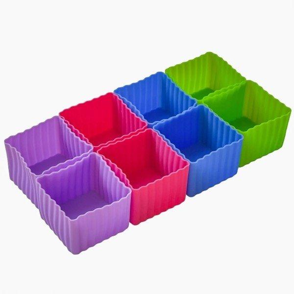 Yumbox Yumbox mehrfarbige Mini-Silikon-Bento-Würfel, 8er-Set