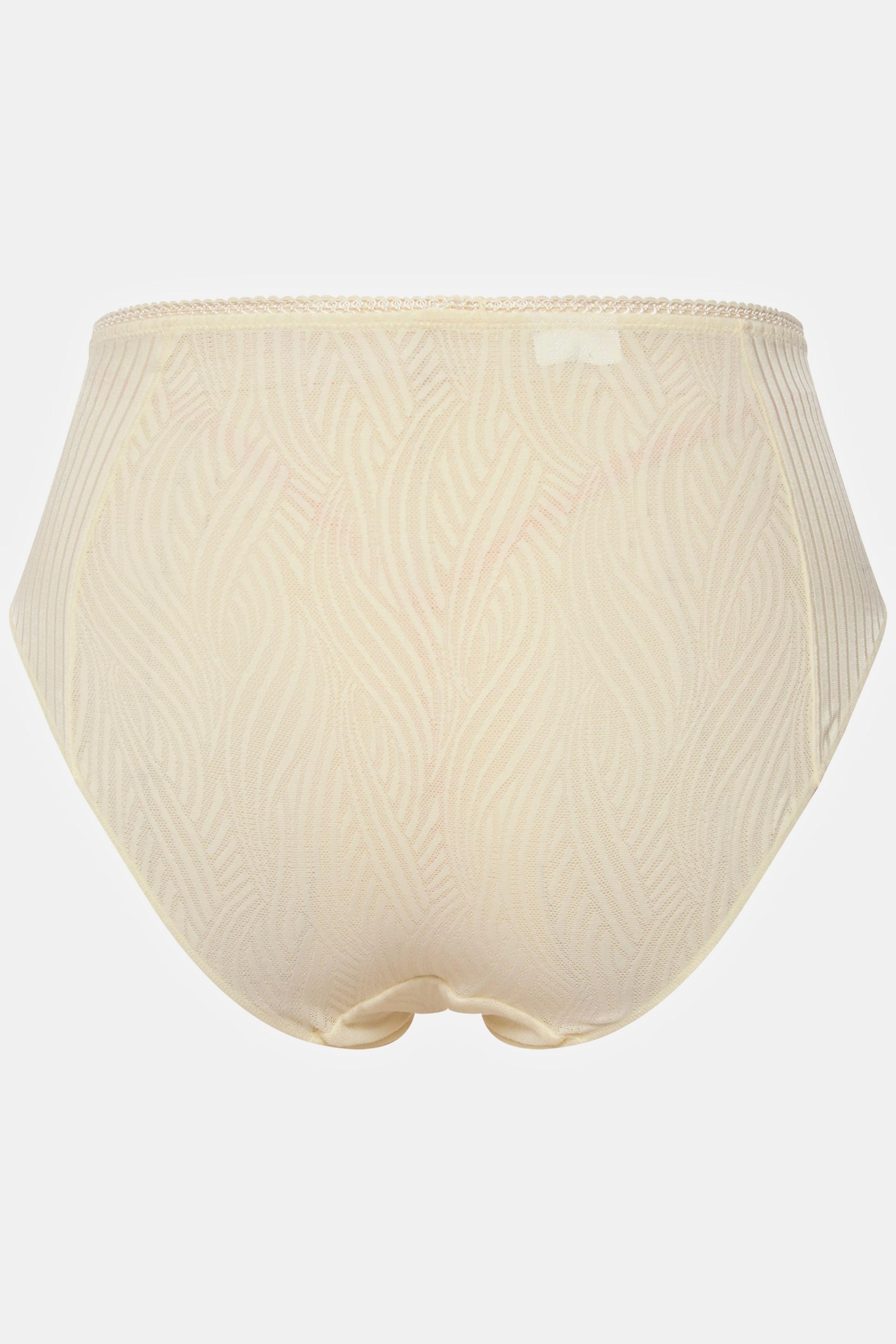 Ulla Popken Midislip, Rippjersey, Spitzeneinsatz