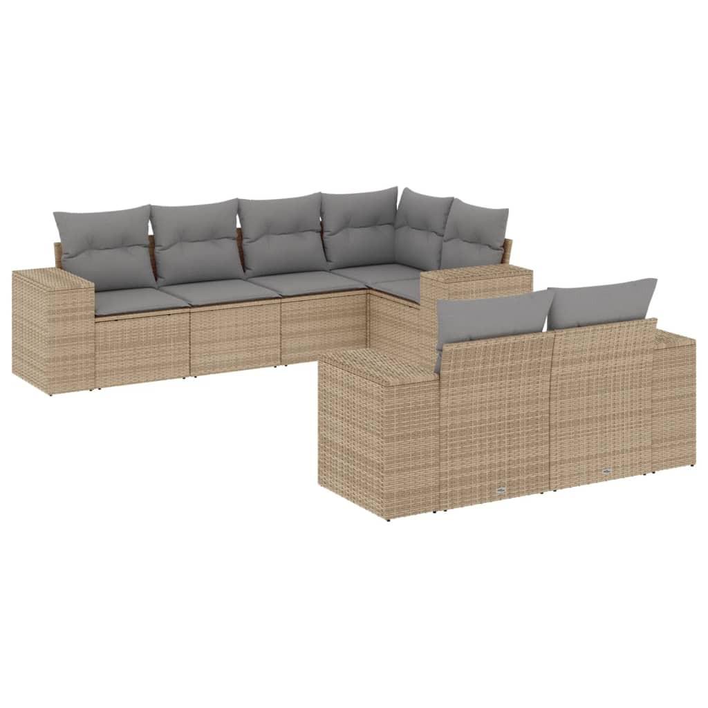 VidaXL Garten sofagarnitur poly-rattan