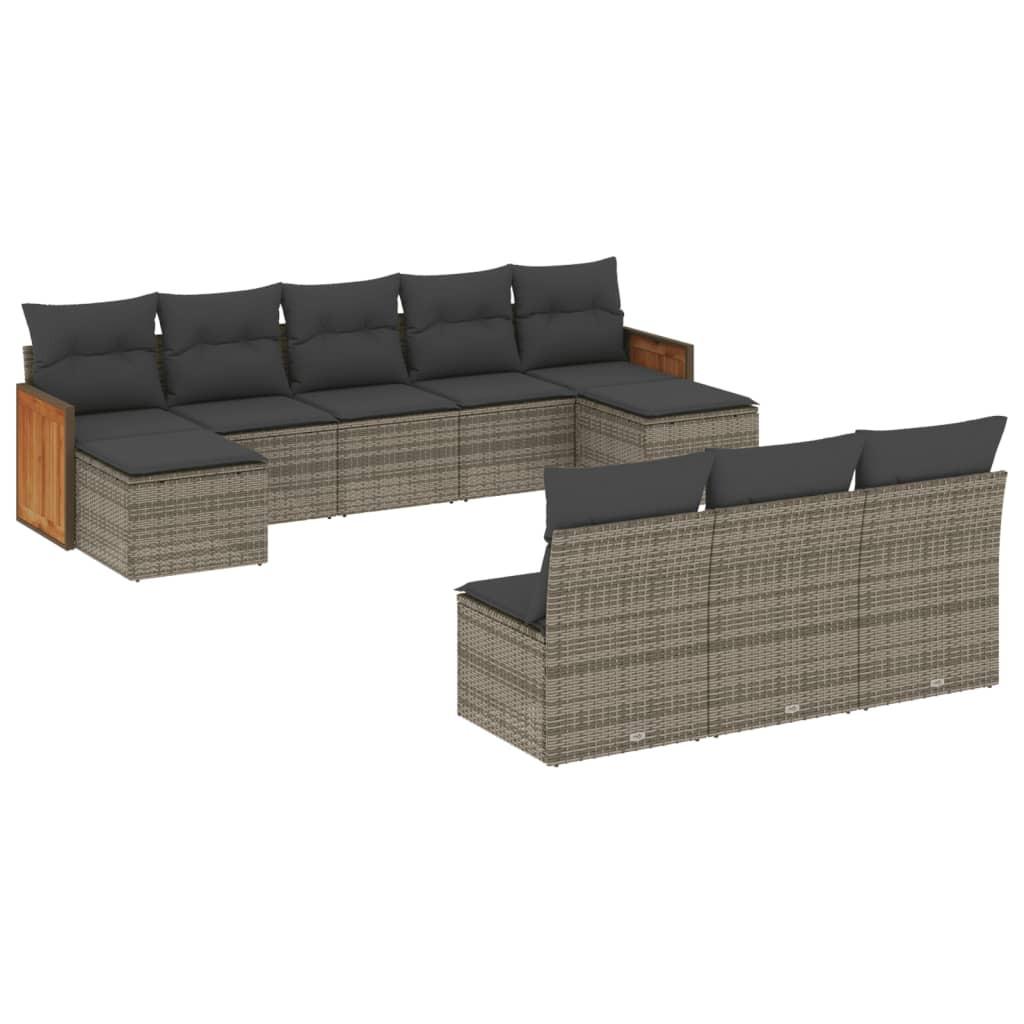 VidaXL Garten sofagarnitur poly-rattan