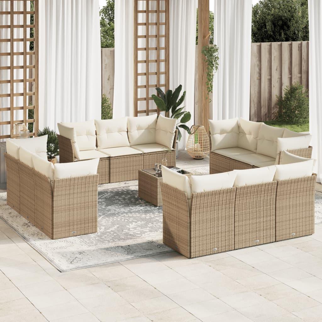 VidaXL Garten sofagarnitur poly-rattan