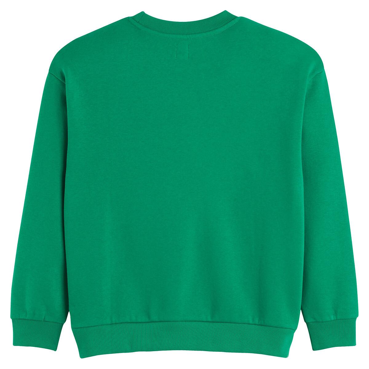 La Redoute Collections Oversized Sweatshirt mit Rundhals und Messageprint