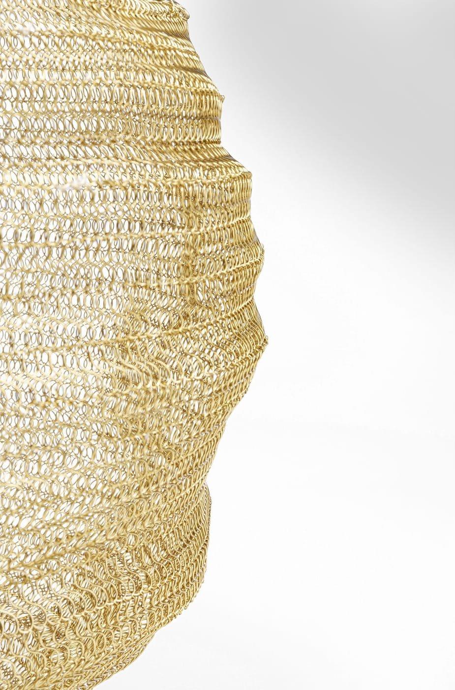 KARE Design Laterne Mesh Brass rund 51