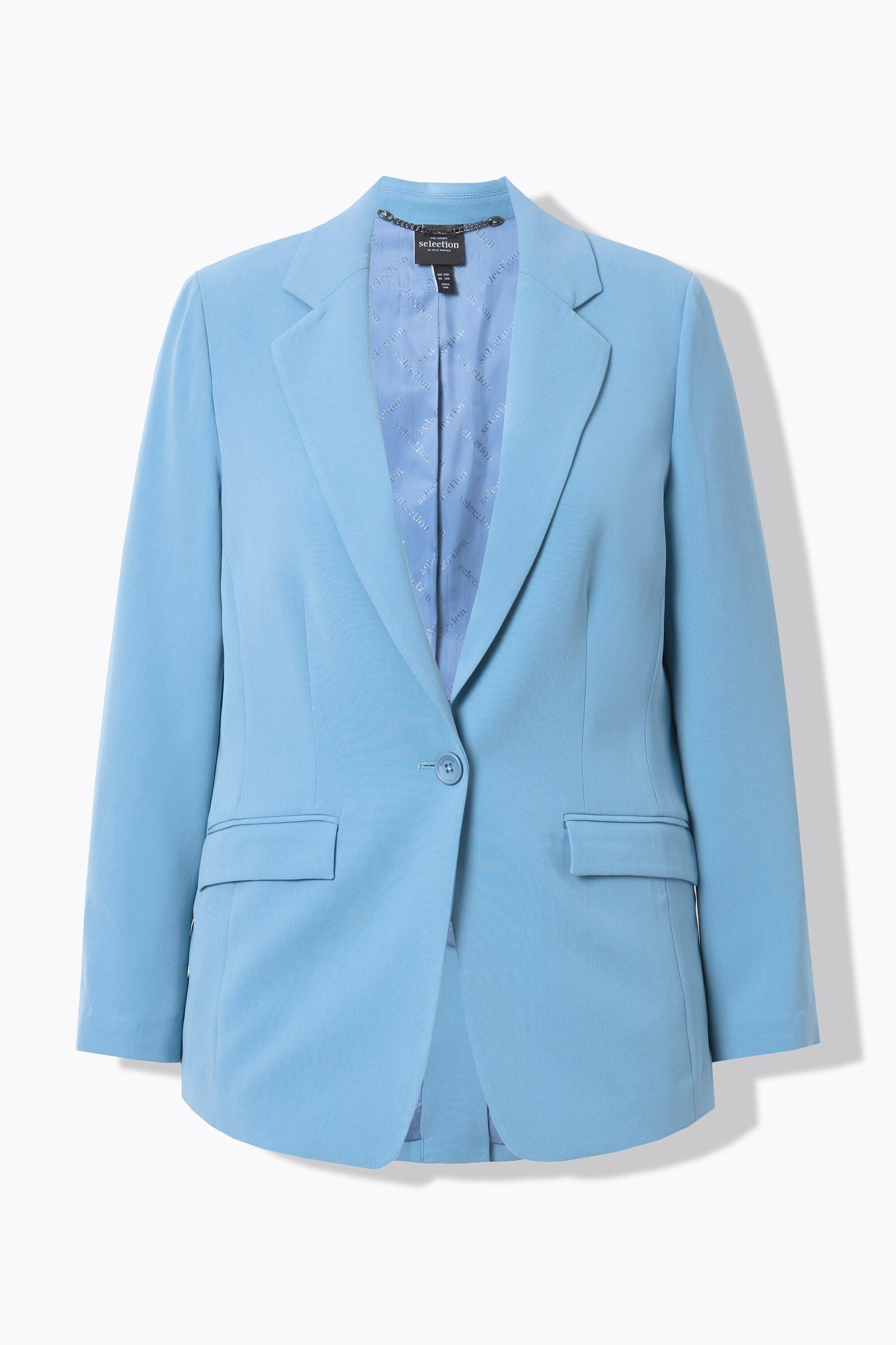 Ulla Popken Blazer, Reverskragen, Klappentaschen, Knopfverschluss