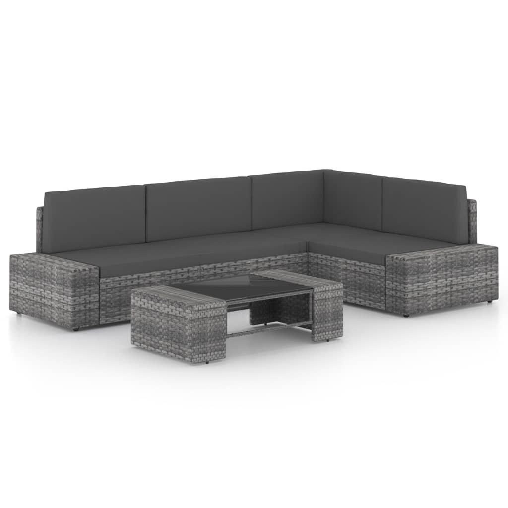 VidaXL Garten-lounge-set poly-rattan
