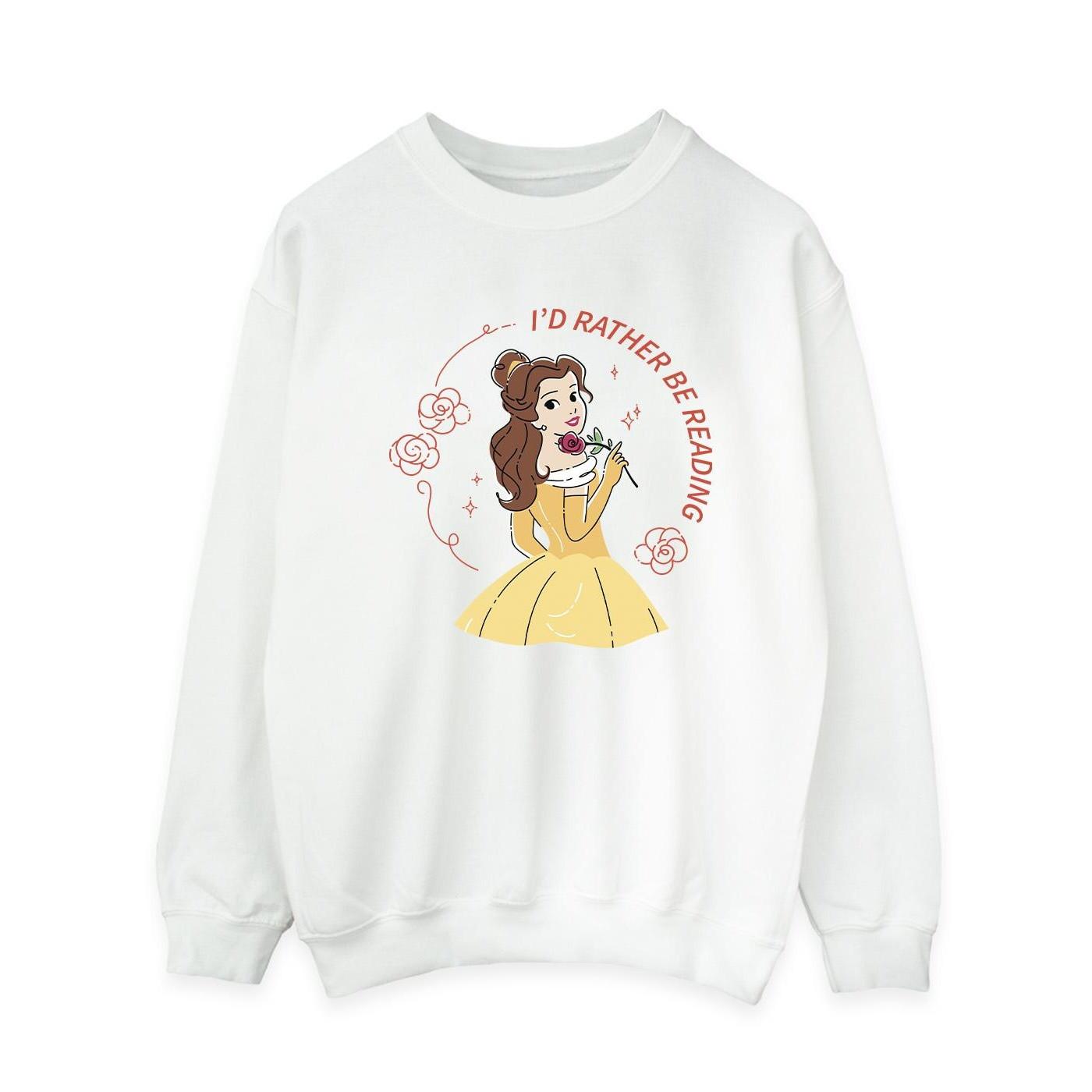 Disney Beauty And The Beast I'd Rather Be Reading Sweatshirt