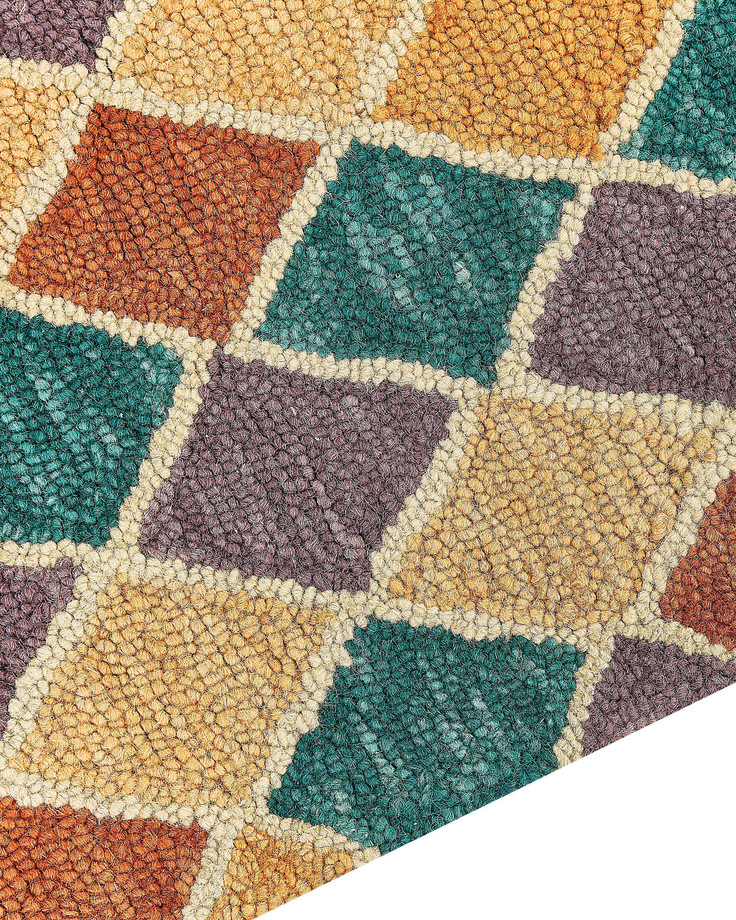 Beliani Teppich aus Wolle Boho KESKIN