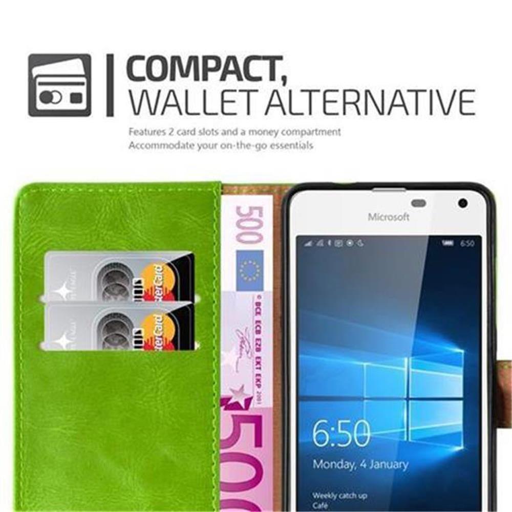 Cadorabo Hülle für Nokia Lumia 650 Magnetverschluss, Kartenfach