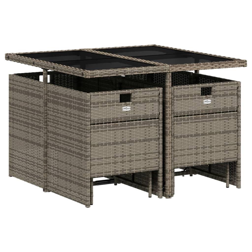 VidaXL Garten essgruppe poly-rattan