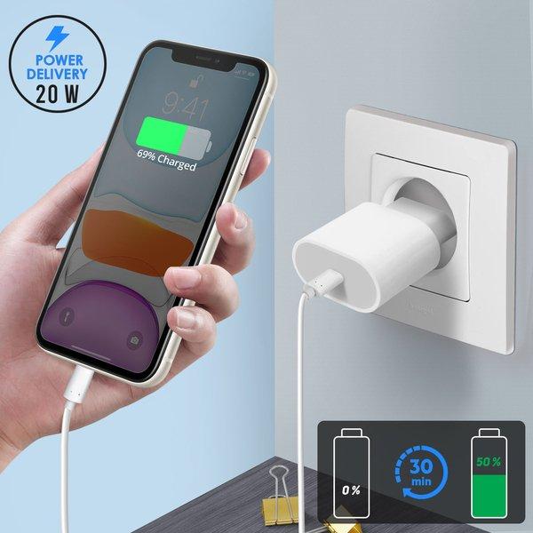 Apple MHJE3ZM/A Ladegerät für Mobilgeräte Weiß Indoor