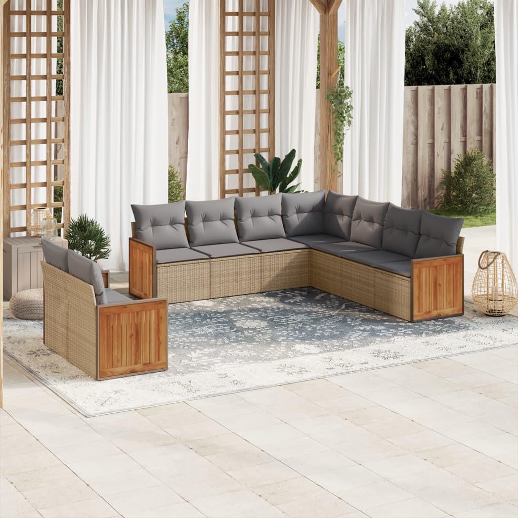 VidaXL Garten sofagarnitur poly-rattan