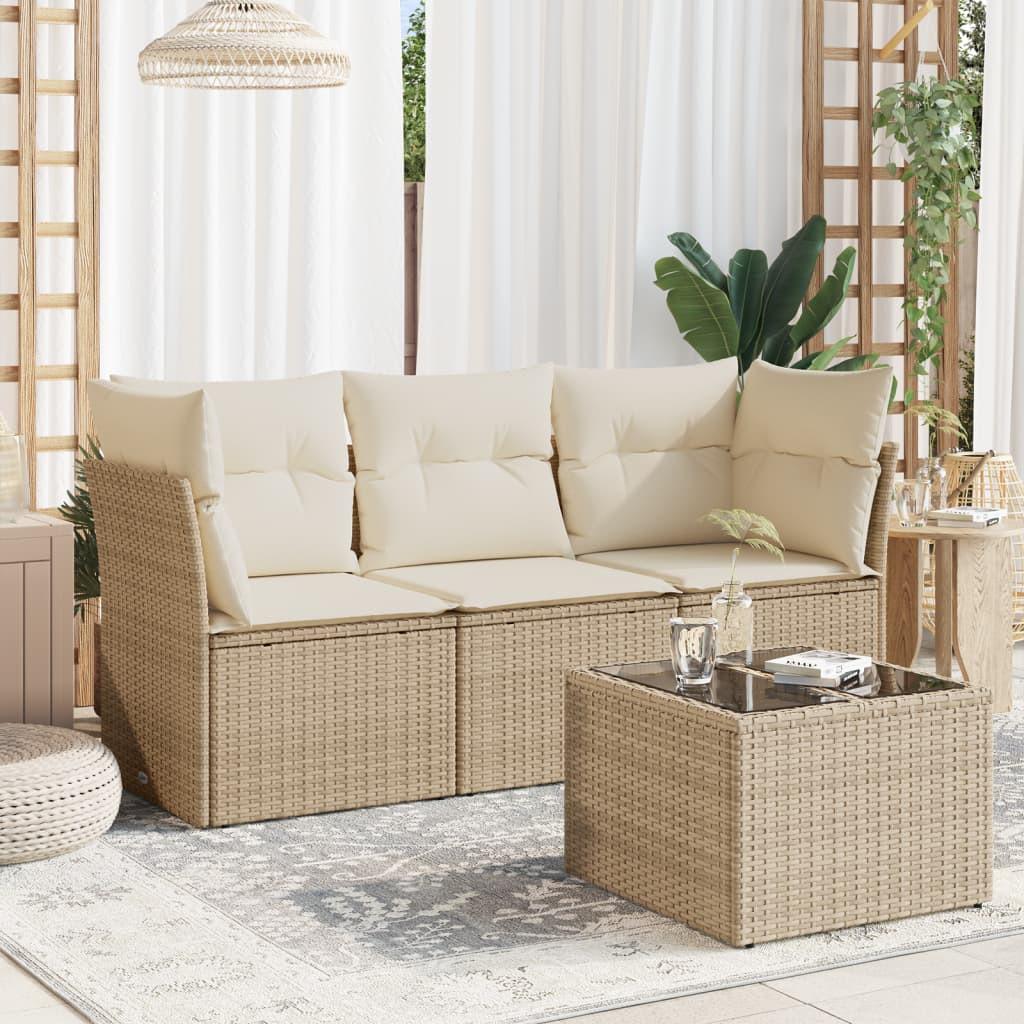 VidaXL Garten sofagarnitur poly-rattan