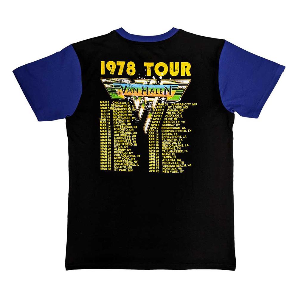 Van Halen 1978 Tour Dates Raglanärmel T-Shirt