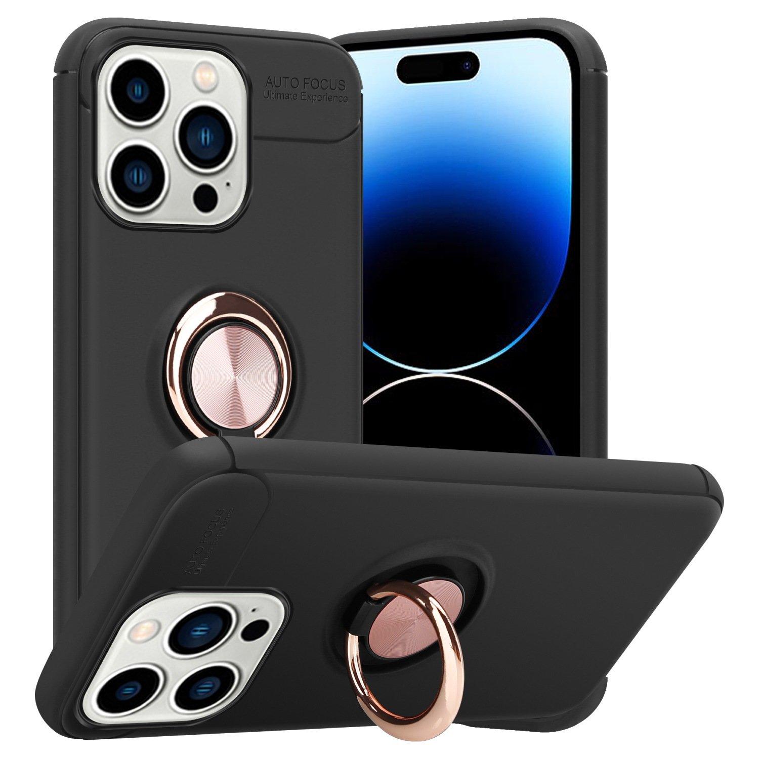 Cadorabo Hülle für Apple iPhone 14 PRO MAX Fokus Ring TPU Silikon