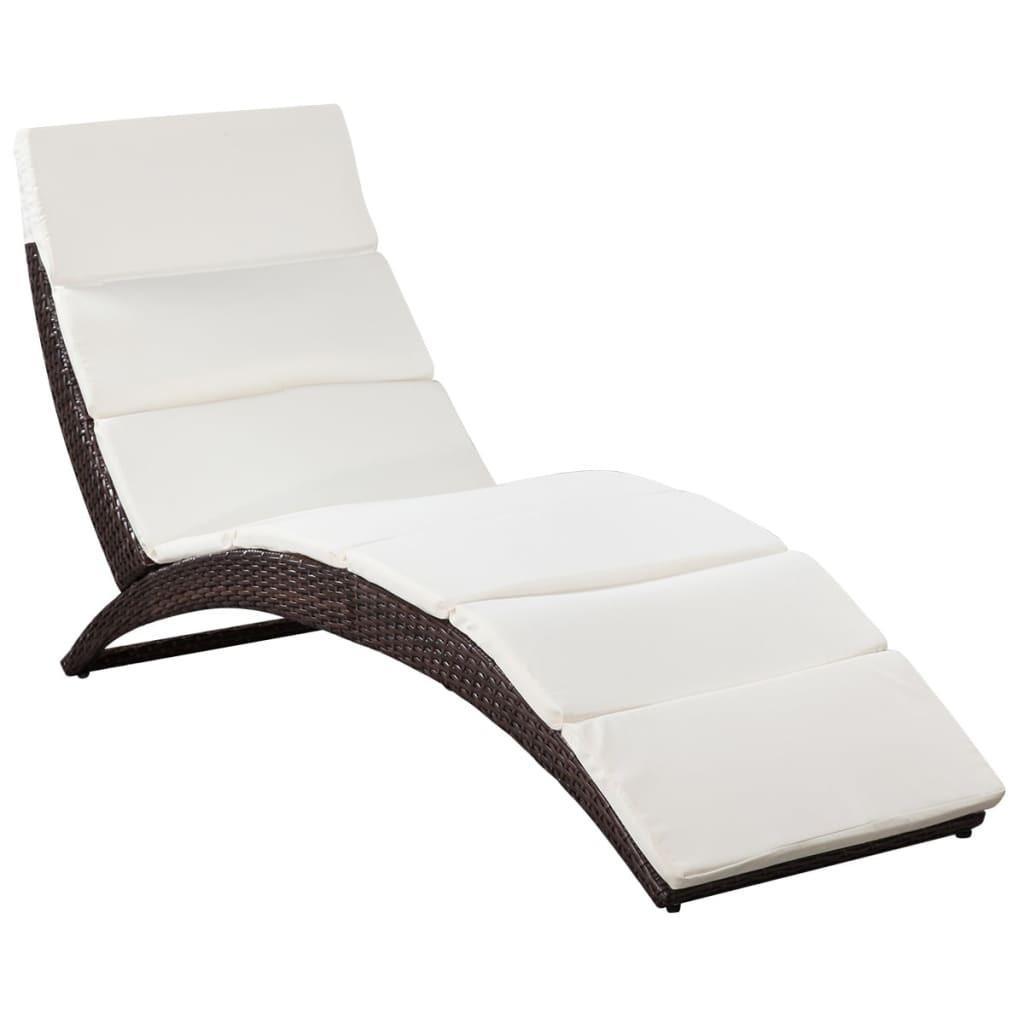 VidaXL Sonnenliege poly-rattan