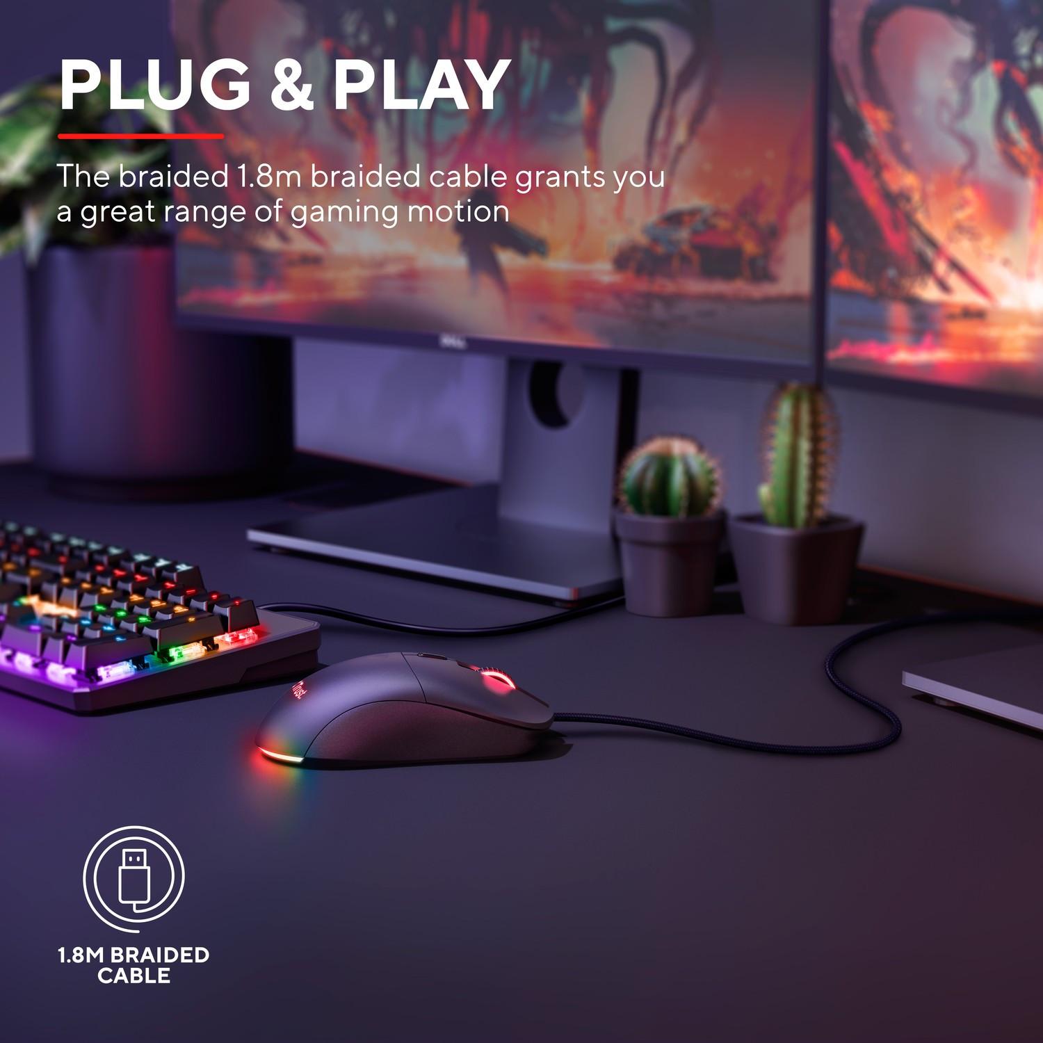 Trust GXT 981 Redex Gaming-Maus RGB