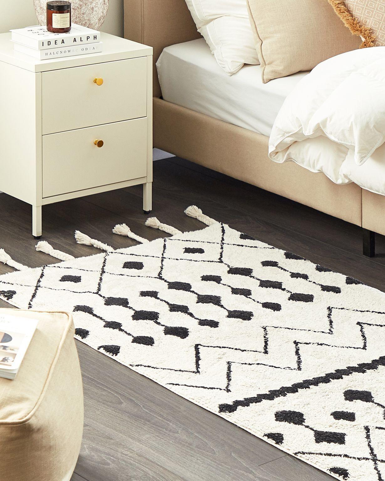 Beliani Teppich aus Baumwolle Boho KHEMISSET