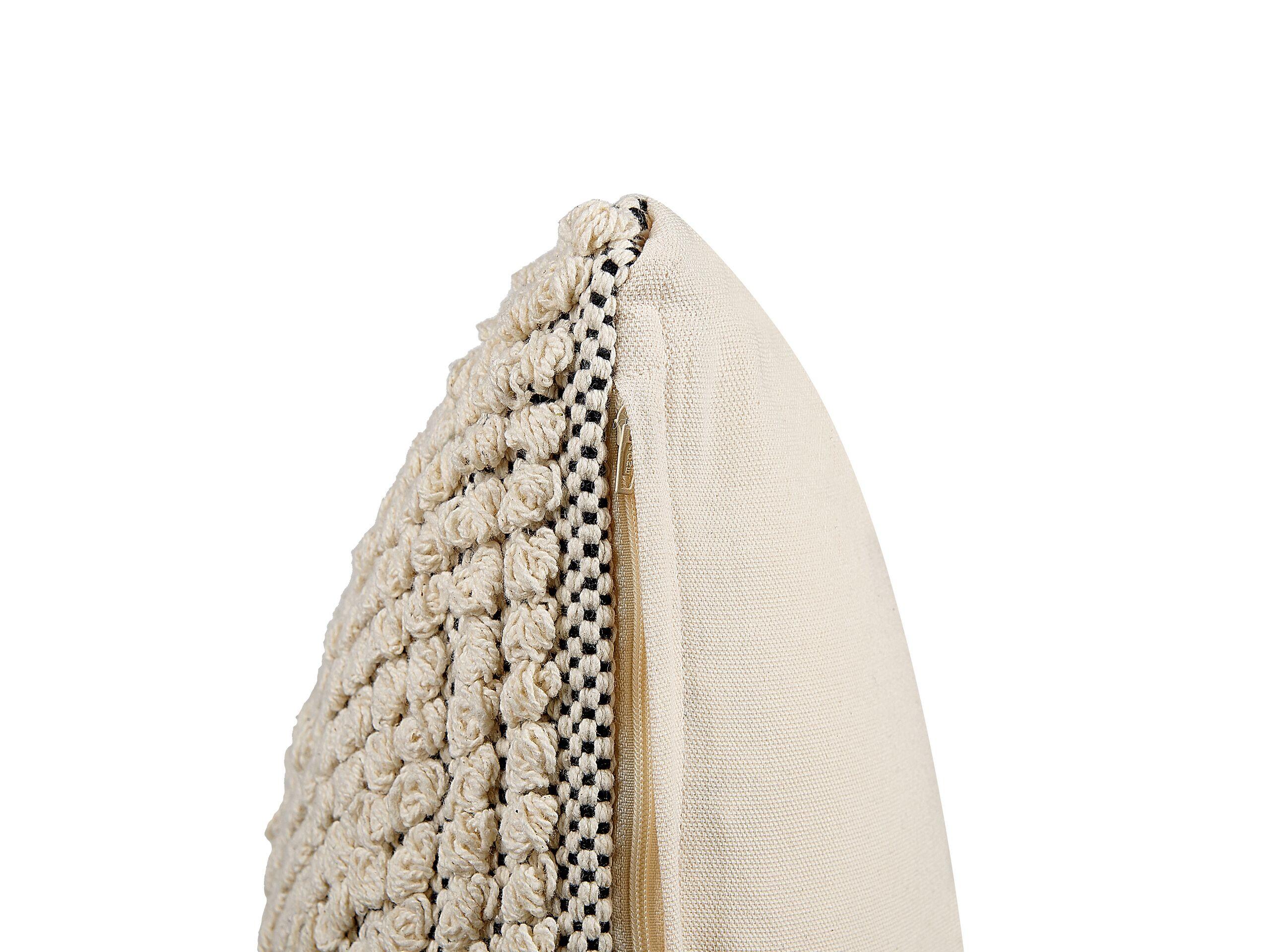 Beliani Dekokissen 2er Set aus Baumwolle Boho HOWEA
