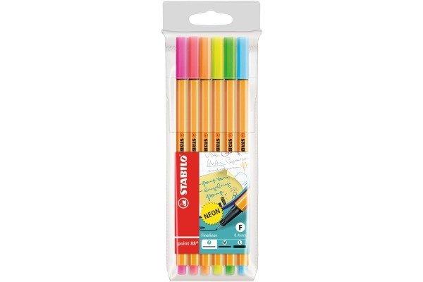 STABILO STABILO Fineliner Point 88 88/6-1 6er Etui Neon