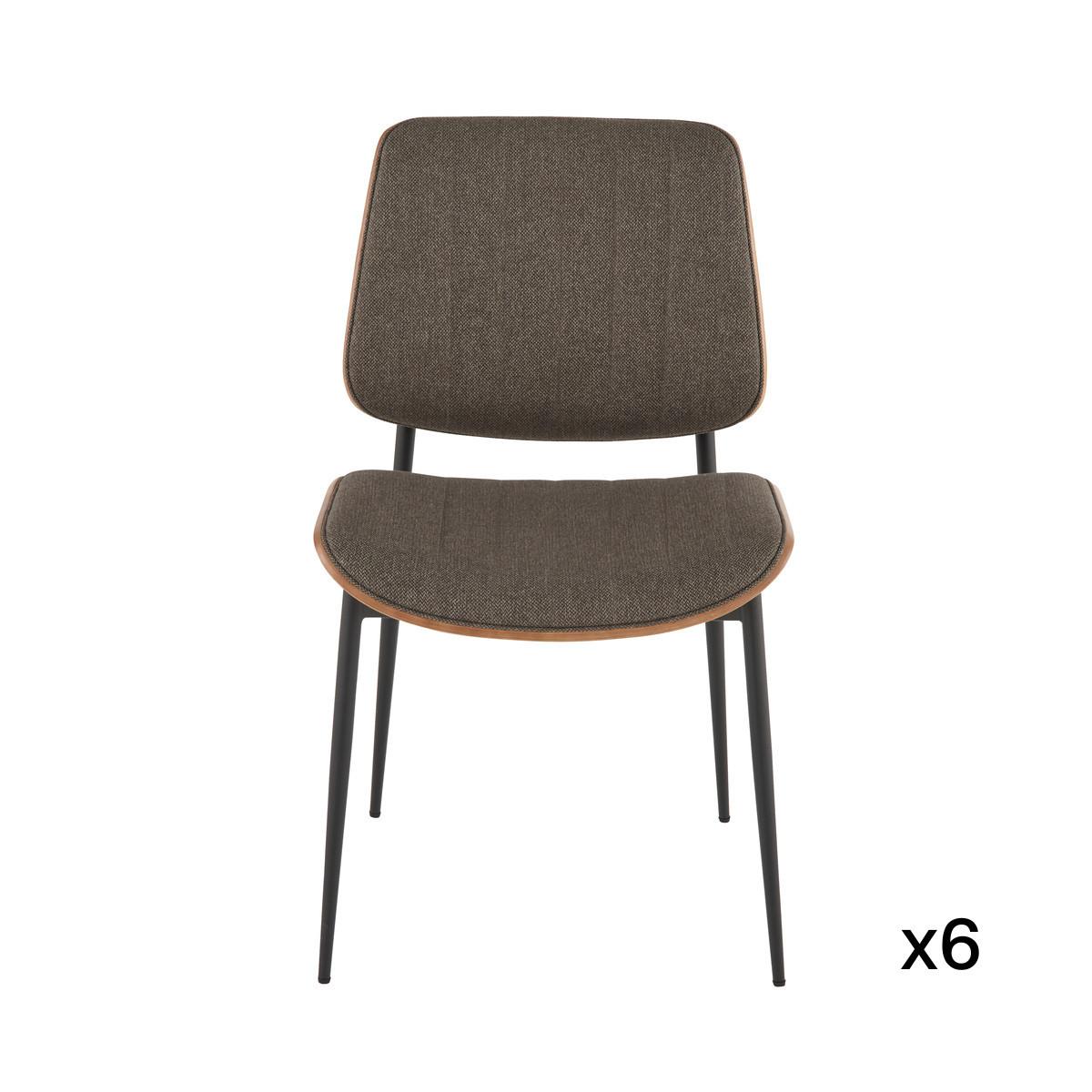 Calicosy Set aus 6 Stühlen GISELLE