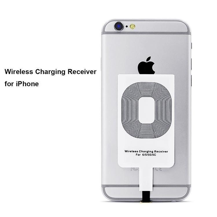 eStore Qi-Adapter – Kabelloses Lade-Empfangsmodul für iPhone – Weiß