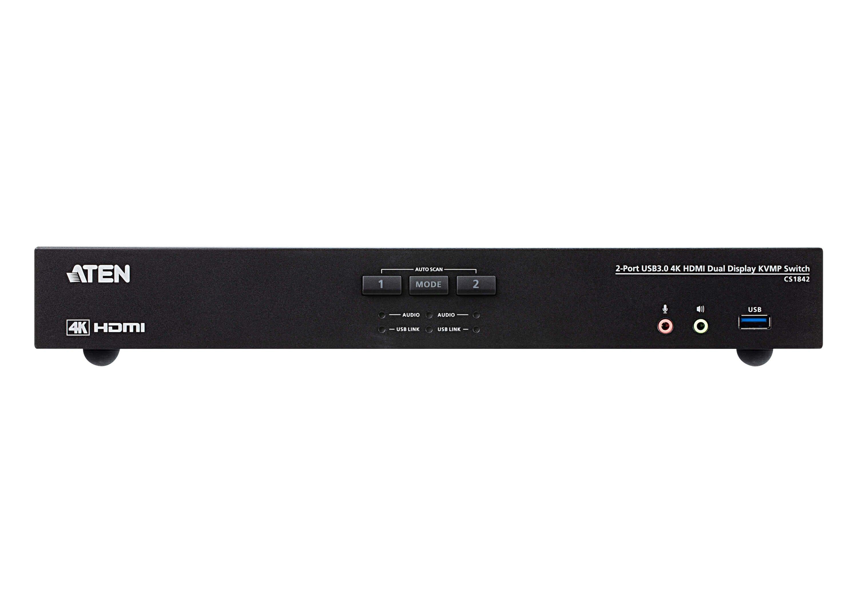 ATEN ATEN 2-Port USB 3.0 4K HDMI Dual Display KVMP™ Switch