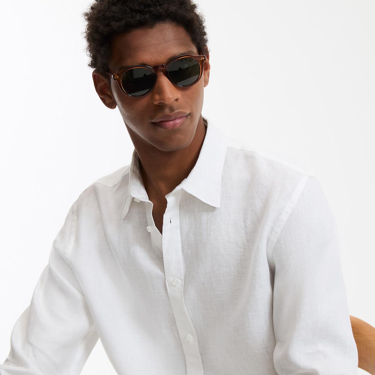La Redoute Collections Signature Regular Fit Langarm Leinenhemd
