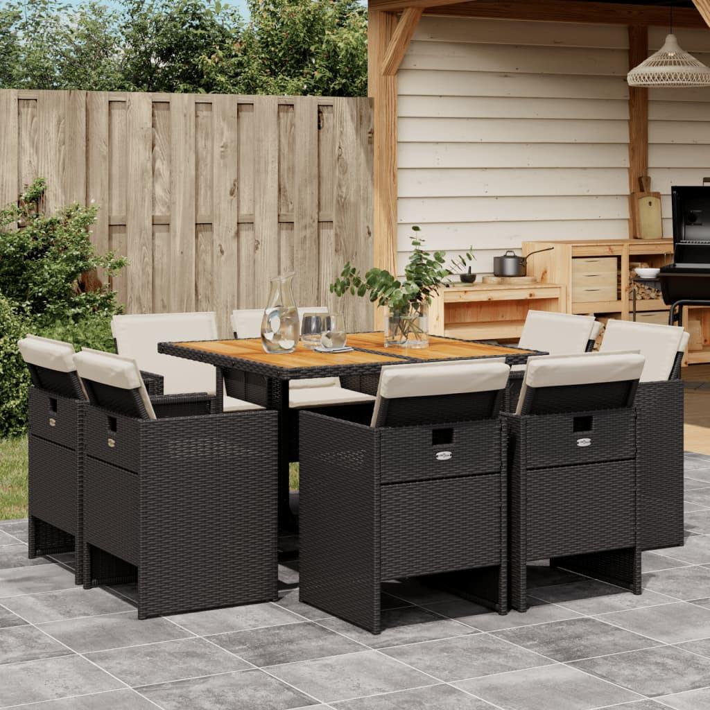 VidaXL Garten essgruppe poly-rattan