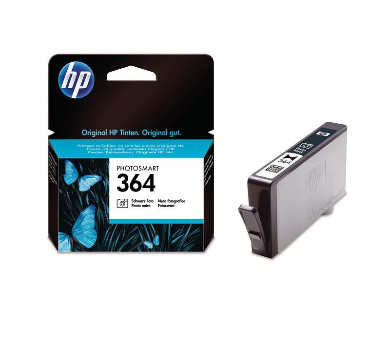 Hewlett-Packard HP Tintenpatrone 364 ph.schwarz CB317EE PhotoSmart D5460 130 Seiten