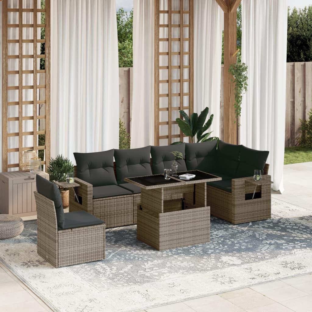 VidaXL Garten sofagarnitur poly-rattan