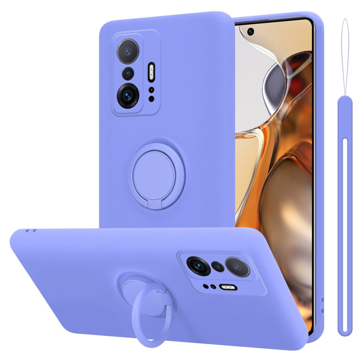 Cadorabo Hülle für Xiaomi 11T 11T PRO TPU Silikon mit Ring Liquid