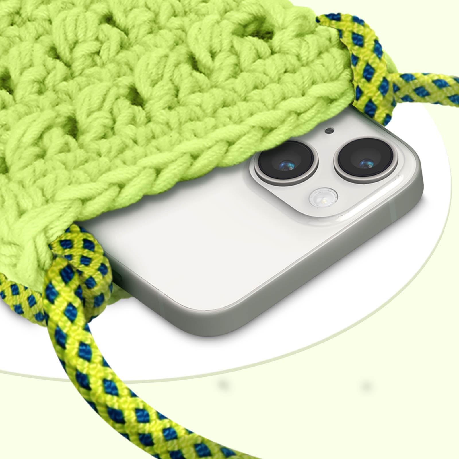 Avizar Handytasche FlowerWeave Serie Hellgrün