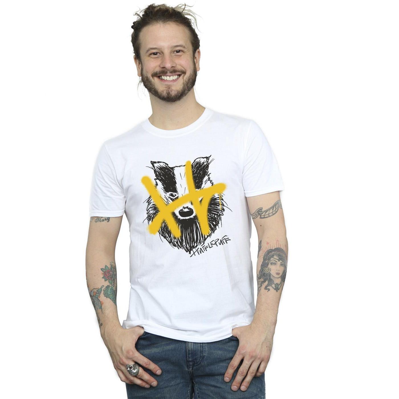 Harry Potter Hufflepuff Dachs Grafik T-Shirt
