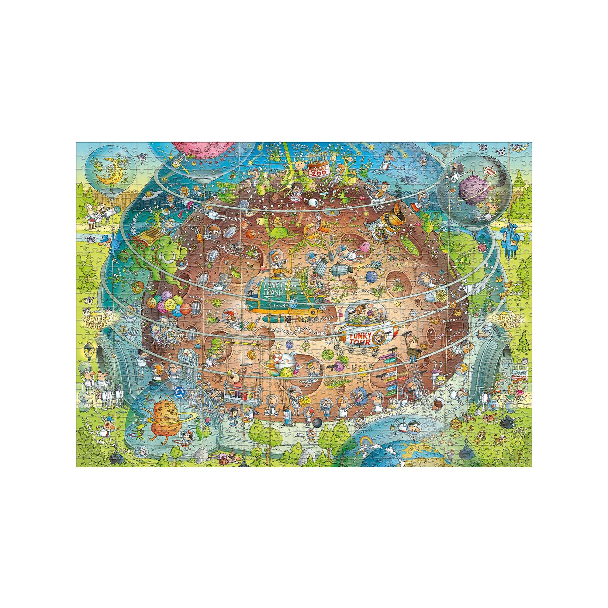 Heye Marino Degano Puzzle Weltall-Zoo, 1000 Teile