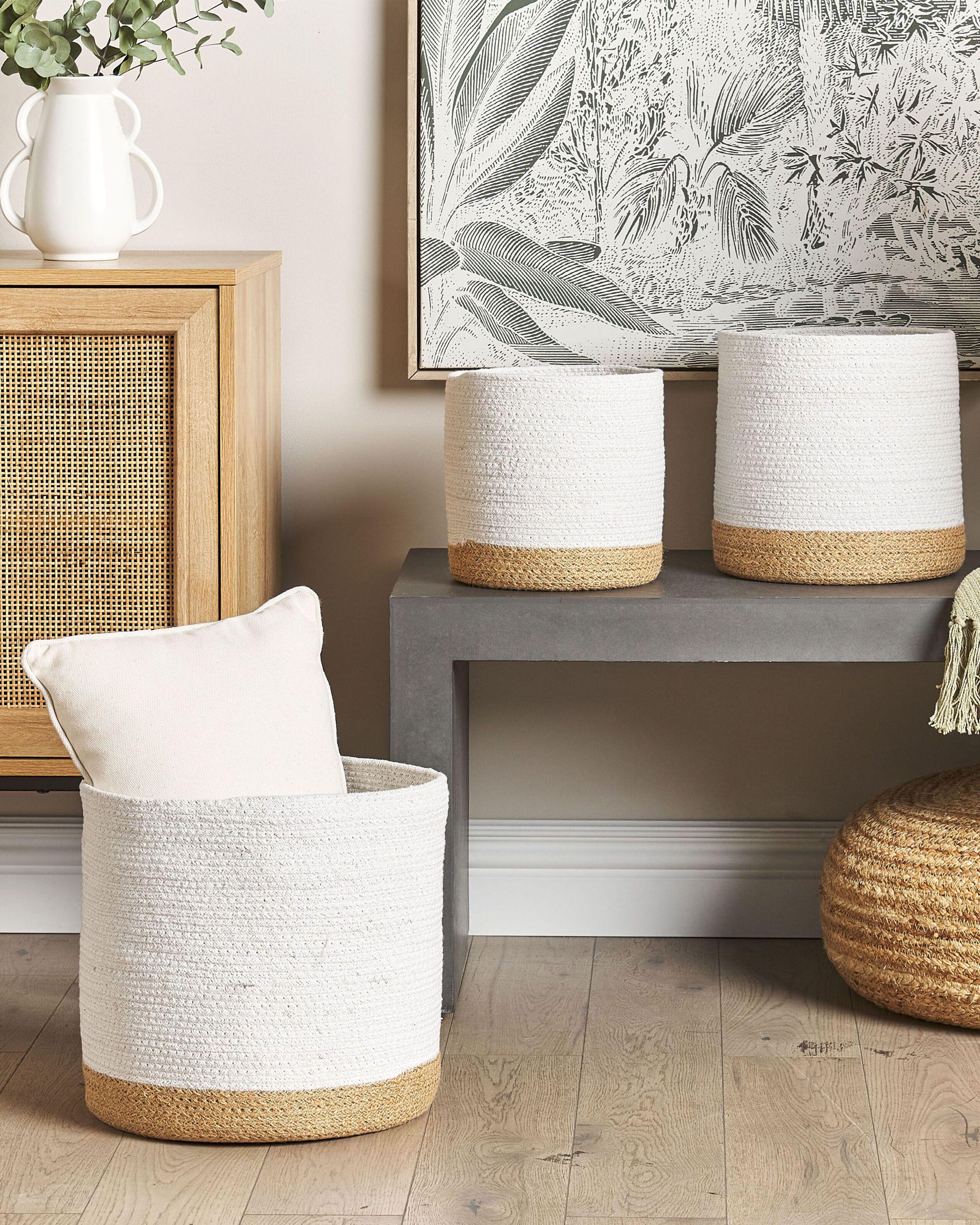 Beliani Korb aus Baumwolle Boho BASIMA