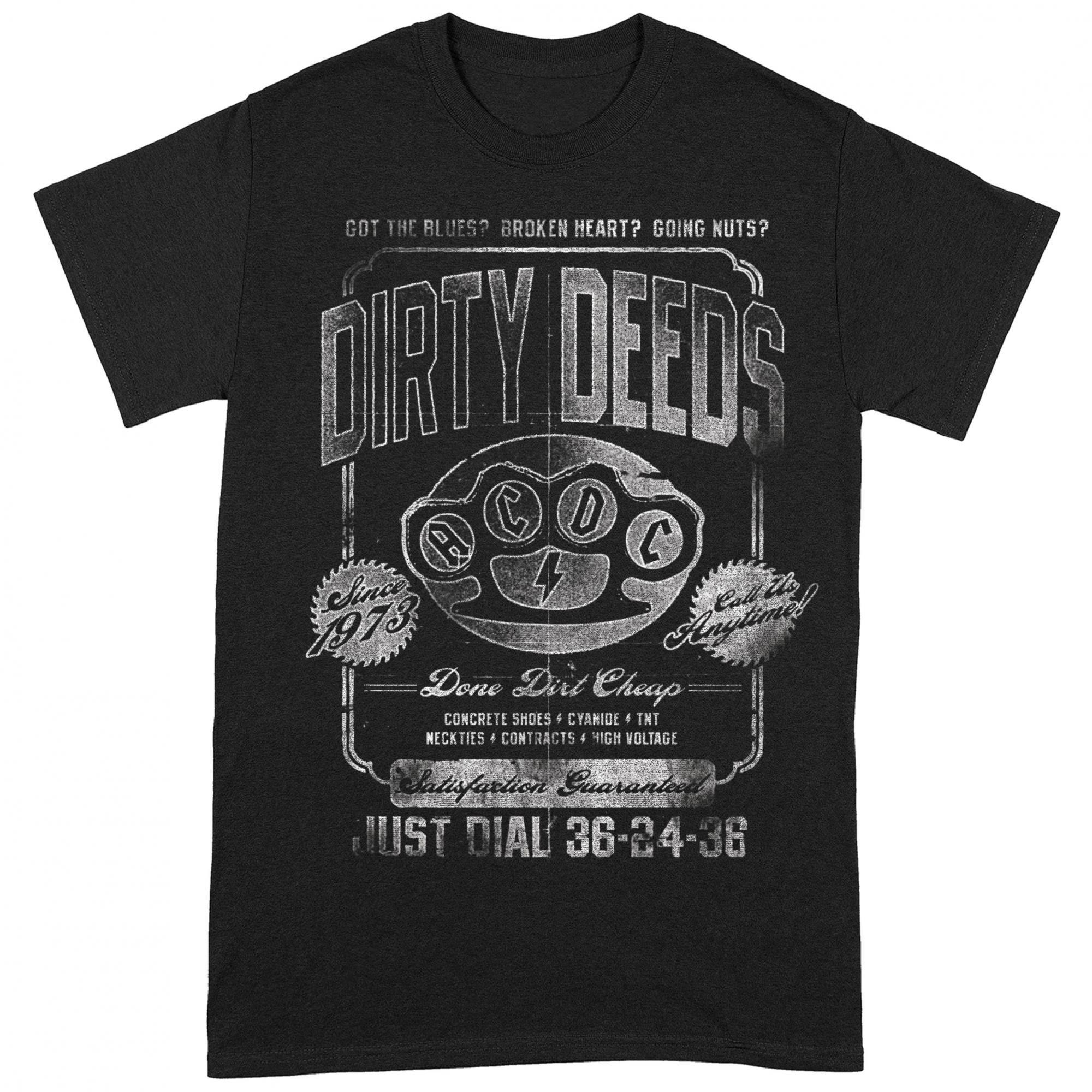 AC/DC ACDC Dirty Deeds Done Cheap Just Dial T-Shirt