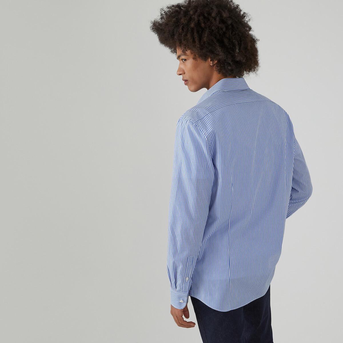 La Redoute Collections Slim Fit Gestreiftes Baumwollhemd