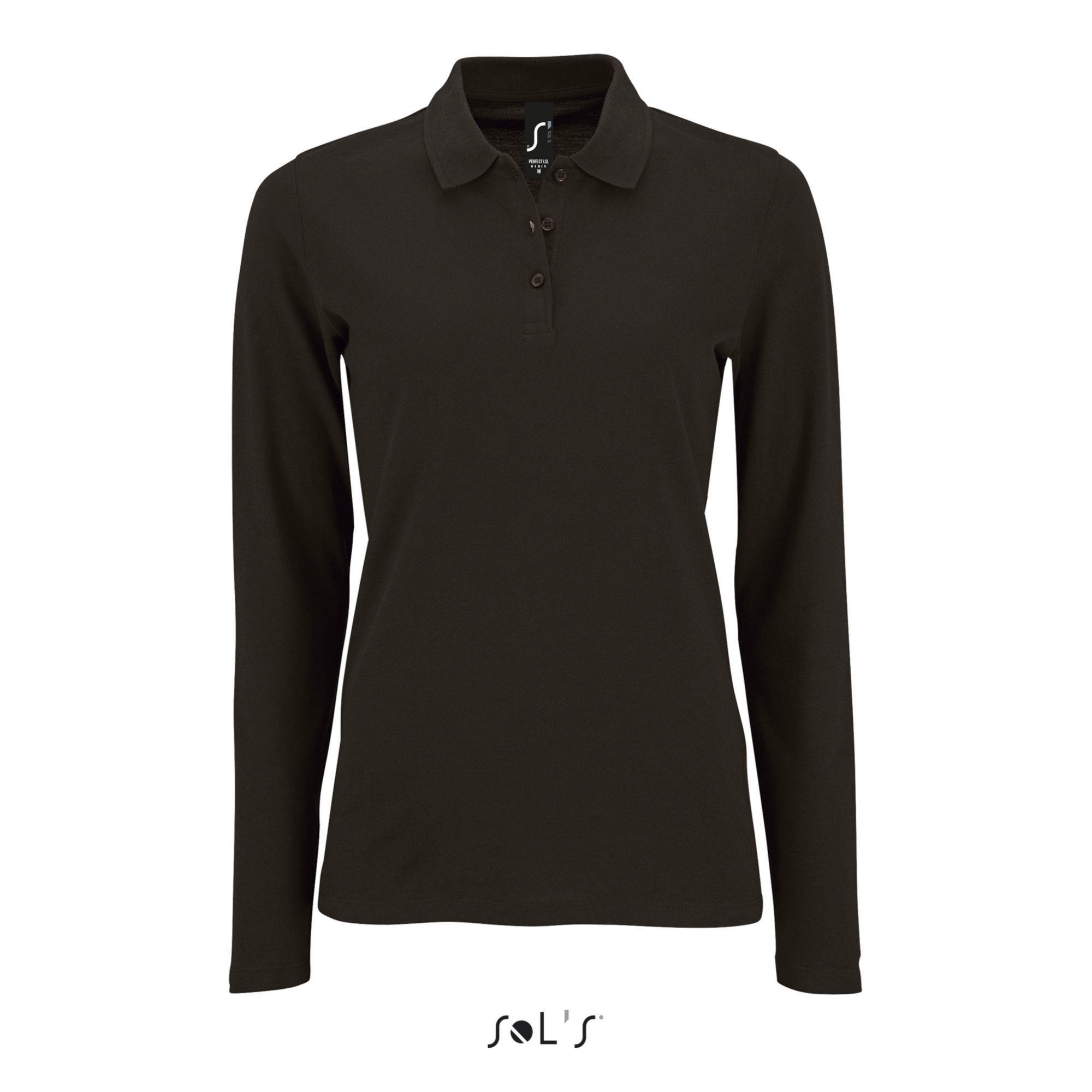 SOLS Perfect Langarm Poloshirt