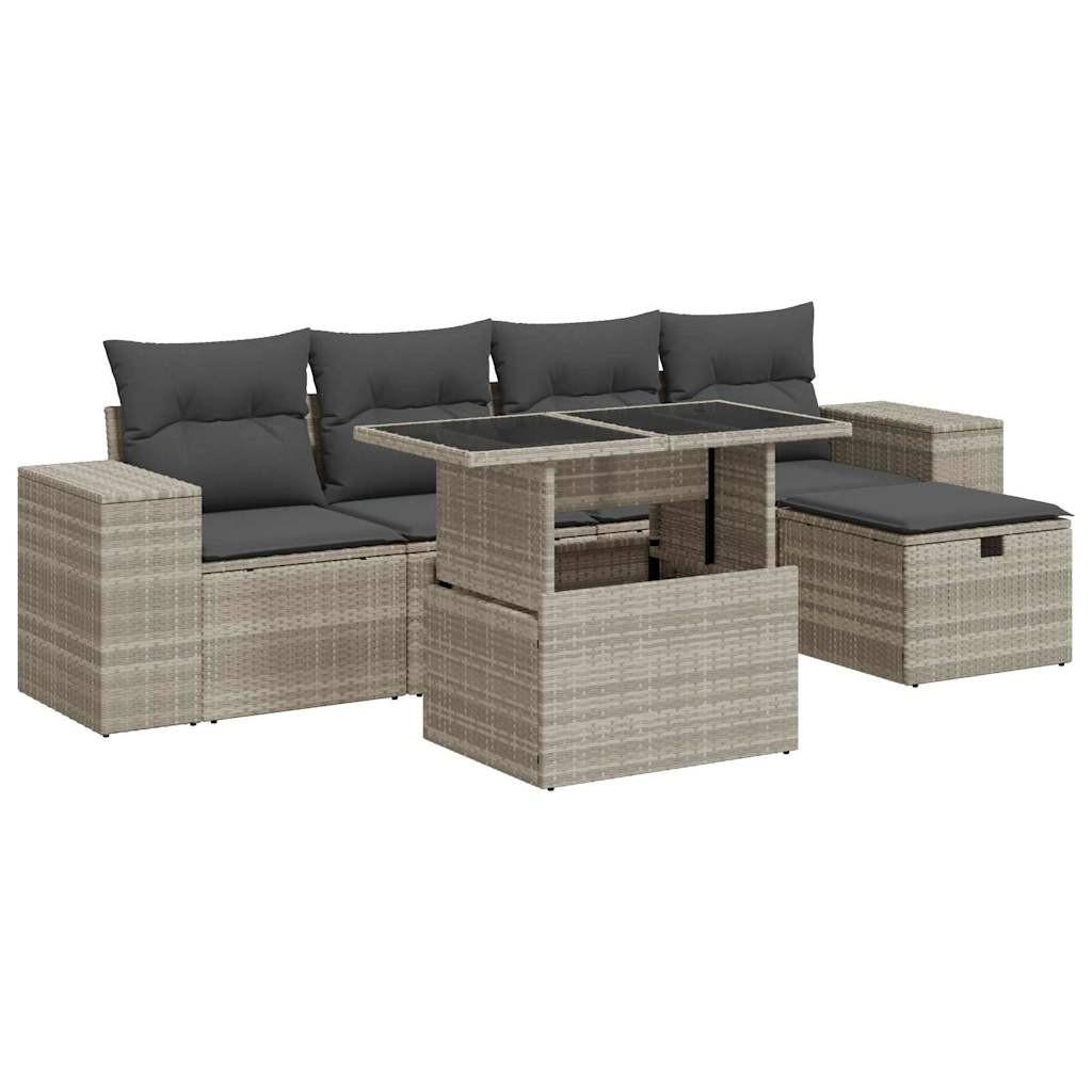 VidaXL Garten sofagarnitur poly-rattan