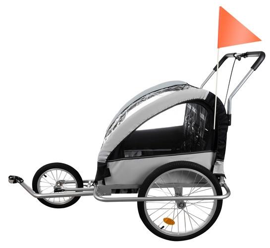 Northio Kruzzel 25372 3in1 gefederter Fahrradanhänger